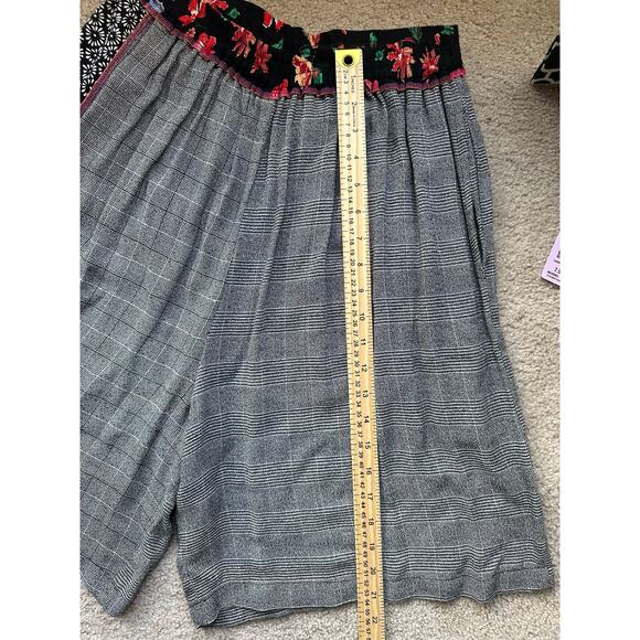 Faith by Faith Connexion Patchwork Plaid Shorts Size L Grannycore Boho Indie Art - Picture 6 of 9